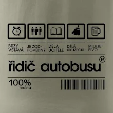 Čárový kód řidič autobusu