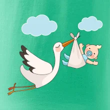 Čáp čekáme miminko - kluk