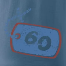 60 na krku štítek