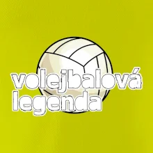 Volejbalová legenda - bílé písmo