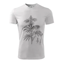 Konopí kytka černobílá