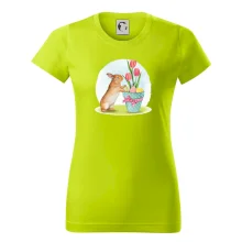 Velikonoční zajíček tulipány