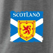 Skotská vlajka s erbem lva