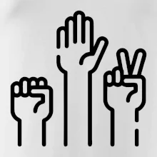 Kamen nůžky papír ikony