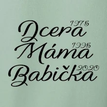 Dcera, máma, babička - vaše ročníky