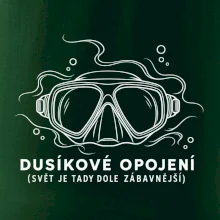Dusíkové opojení potápěčská maska s vlnícími se linkami