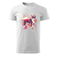 Pes abstrakce fialový