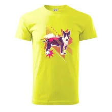 Pes abstrakce fialový