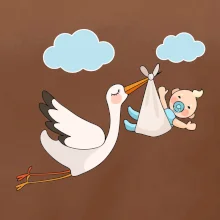 Čáp čekáme miminko - kluk