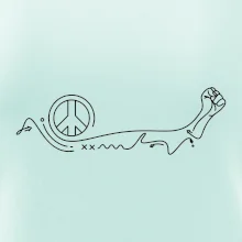 Pěst a symbol míru