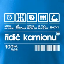 Čárový kód řidič kamionu