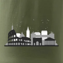 Řím silueta památky