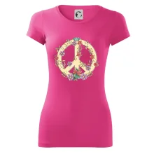 Peace symbol pískový