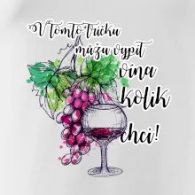 V tomto tričku můžu vypít vína kolik chci