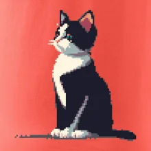 Mourovatá kočka pixel