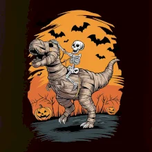 Halloween - dinosaurus a kostra