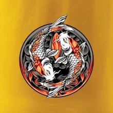 Yin & Yang Koi kapr - oranžový Yin & Yang Koi kapr - oranžový