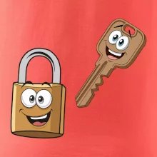 Parové triko - Zámek a klíč