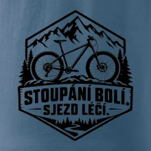 Stoupání bolí sjezd léčí - horské kolo