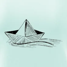 Letní romance - papírová loďka