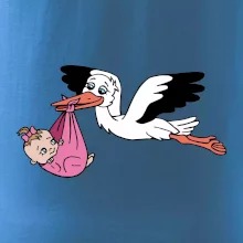 Čáp a miminko - holka (Hana-creative)