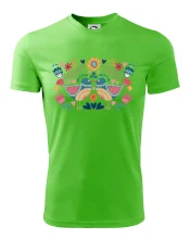 Folklor - dva barevní ptáčci