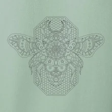 Steampunk včela černobílá