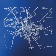 Mapy měst černobílé Klatovy