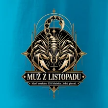 Muž z listopadu geometrický zlatý štír