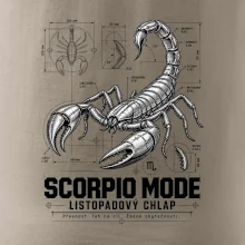 Listopadový štír technický nákres scorpio mode