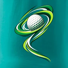 Golfový míček zelená dynamika
