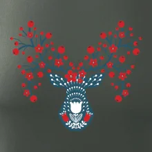 Folklor - jelen s červenými plody