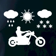 Motorkář za každého počasí - chopper