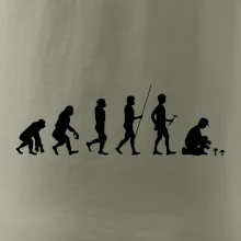 Evoluce houbař muž
