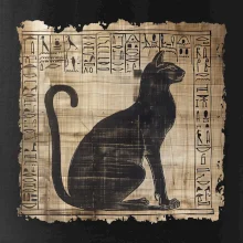 Egyptské hieroglyfy kočka