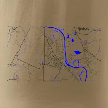 Neratovice - Mapa s vodními toky