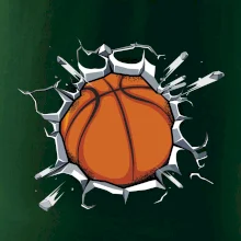 Basketbal míč v triku Basketbal míč v triku