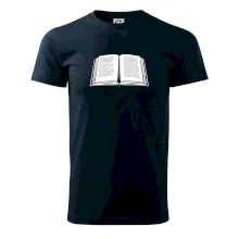 Kniha černobílá otevřená s textem