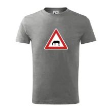 Dopravní značka - Pozor pasoucí se kůň