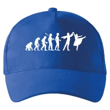 Evoluce tanec - muž a žena se sukní