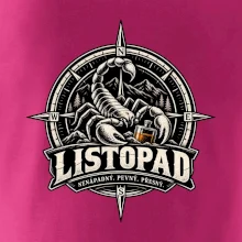 Listopadový štír v kompasu s whisky