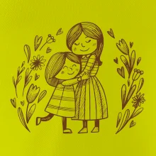 Matka a dcera v objetí