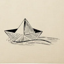 Letní romance - papírová loďka