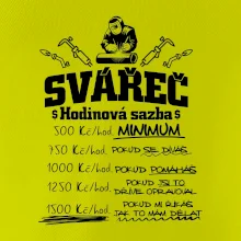 Svářeč - hodinová sazba