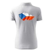 Česká vlajka v obrysu republiky