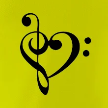 Houslový klíč srdce