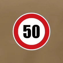 Dopravní značka - omezení rychlosti 50