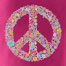 Peace symbol lístečky