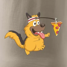 Pes s pizzou