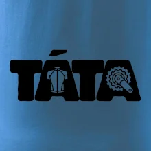Táta nápis - cyklista
